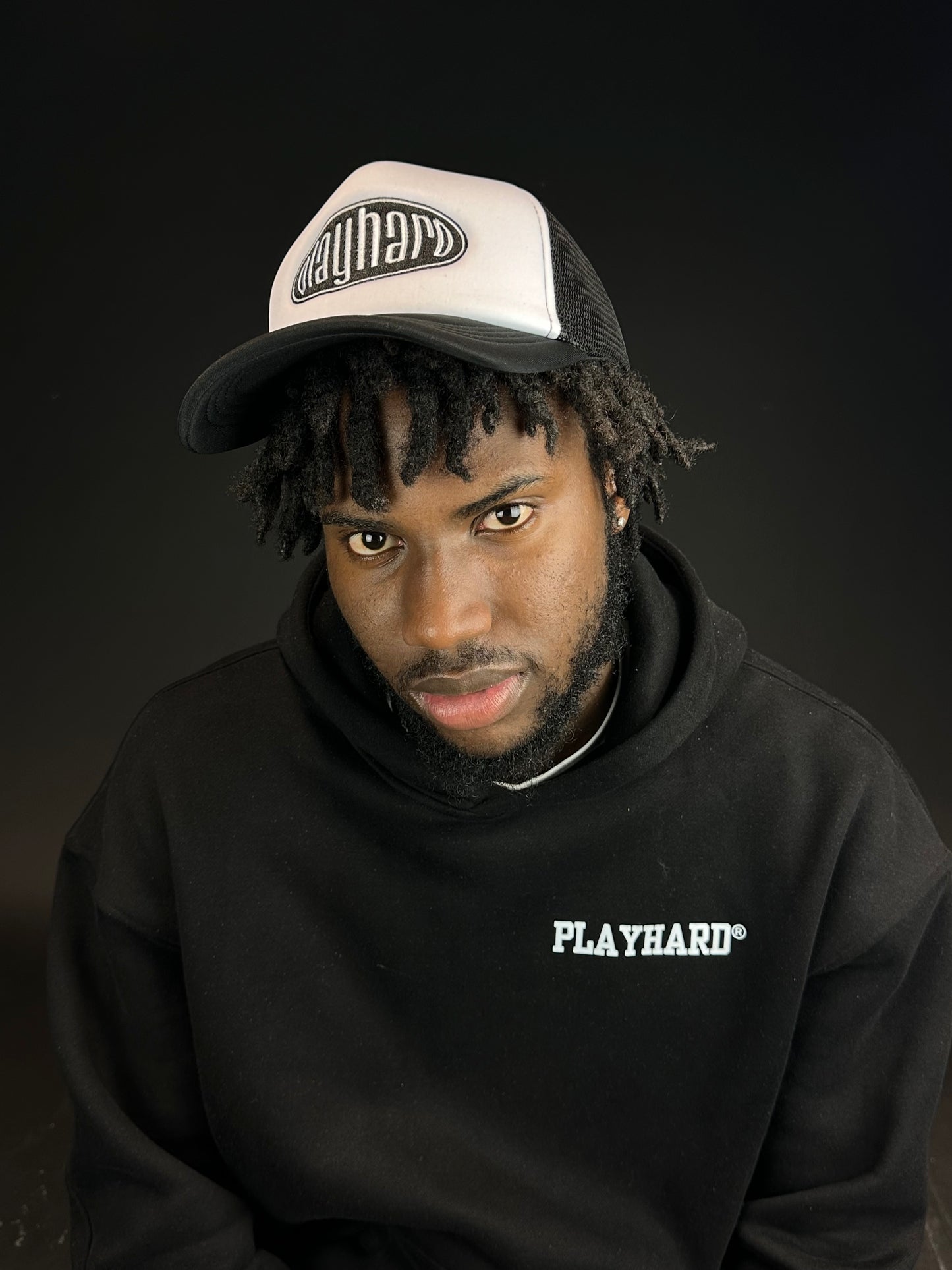 Black Playhard Trucker Cap