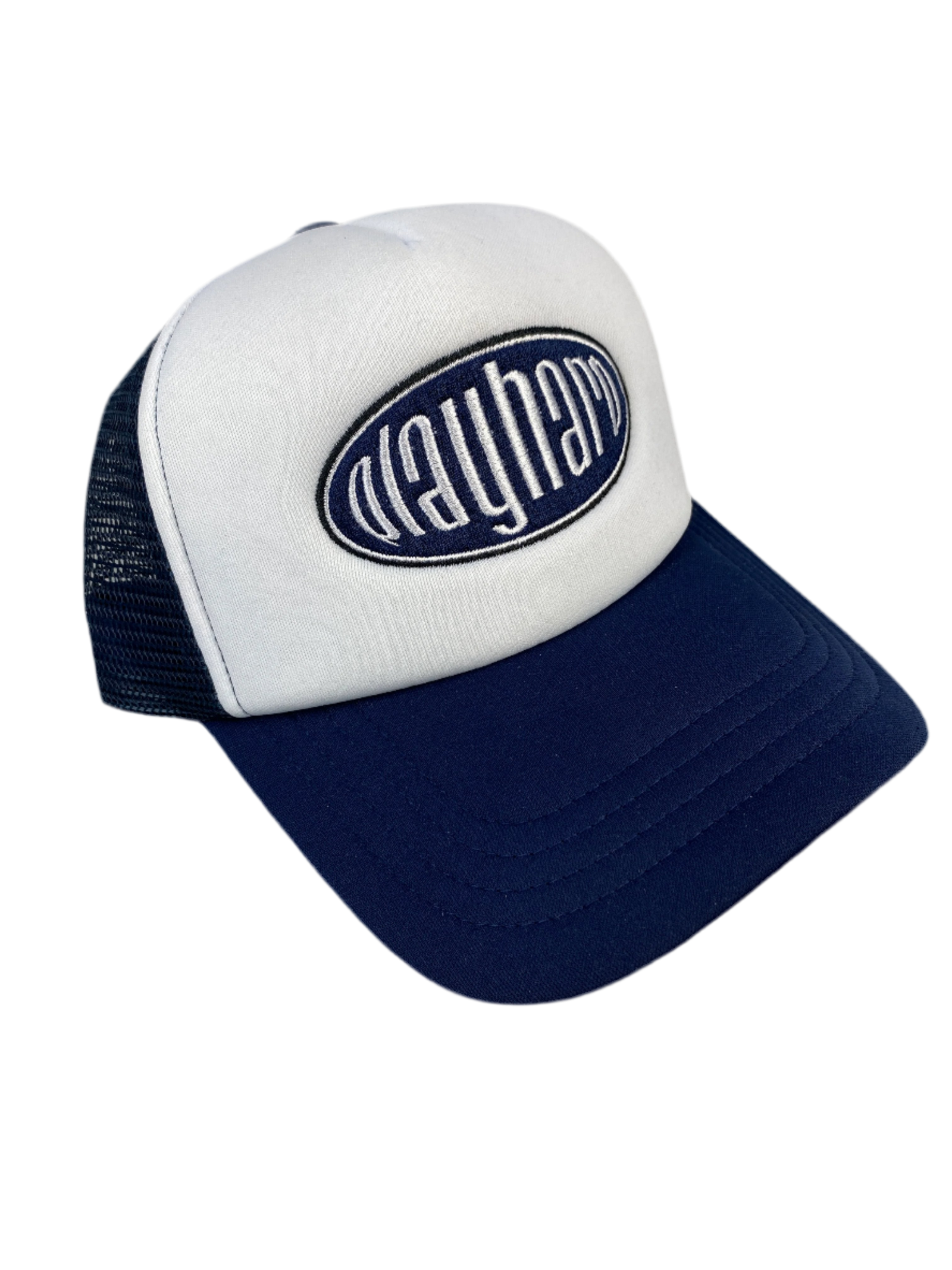 Navy Playhard Trucker Cap