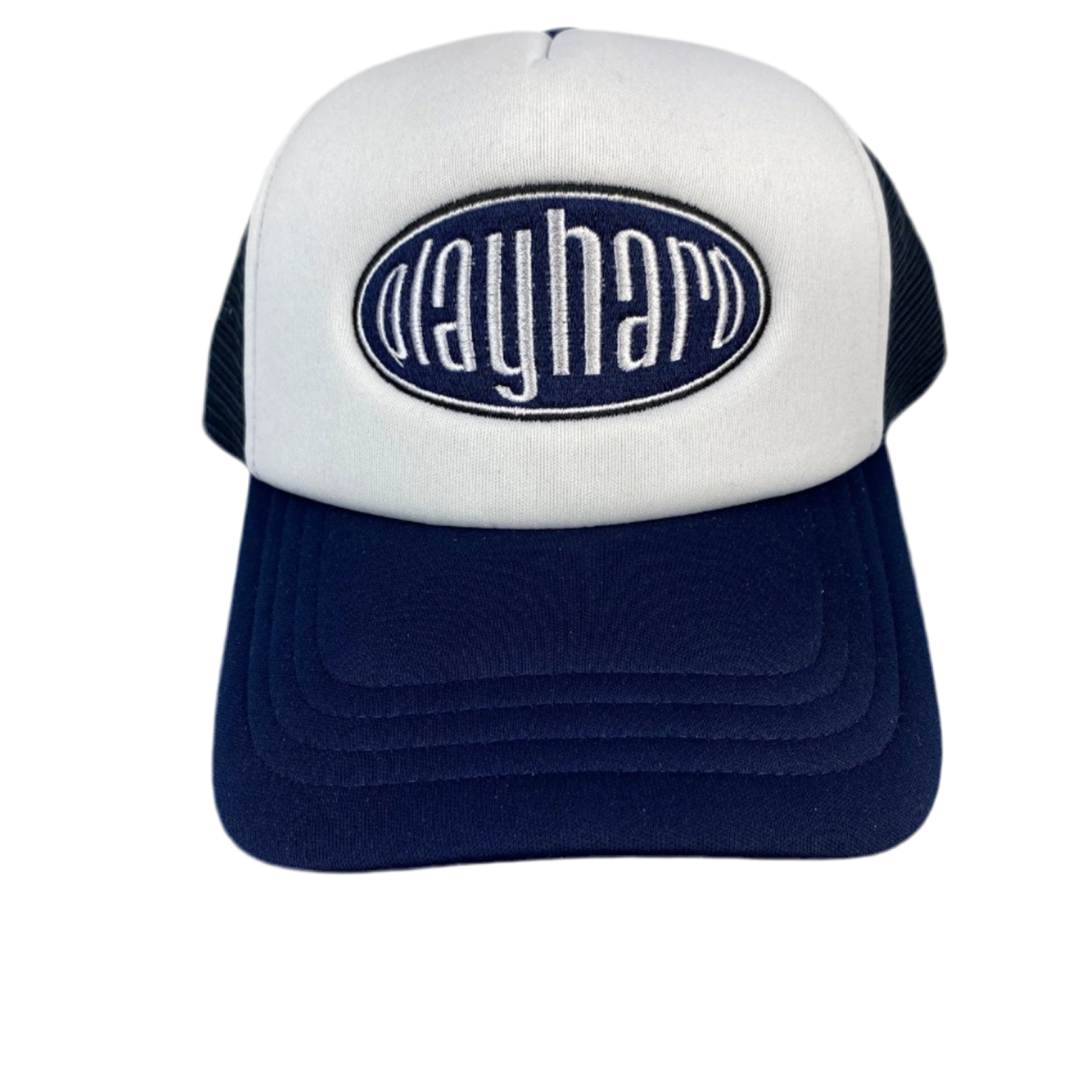 Navy Playhard Trucker Cap
